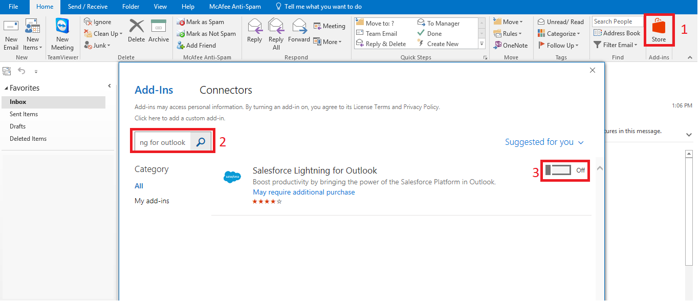 outlook for mac lightning line in a circle